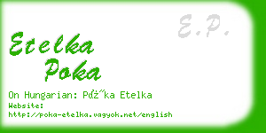 etelka poka business card